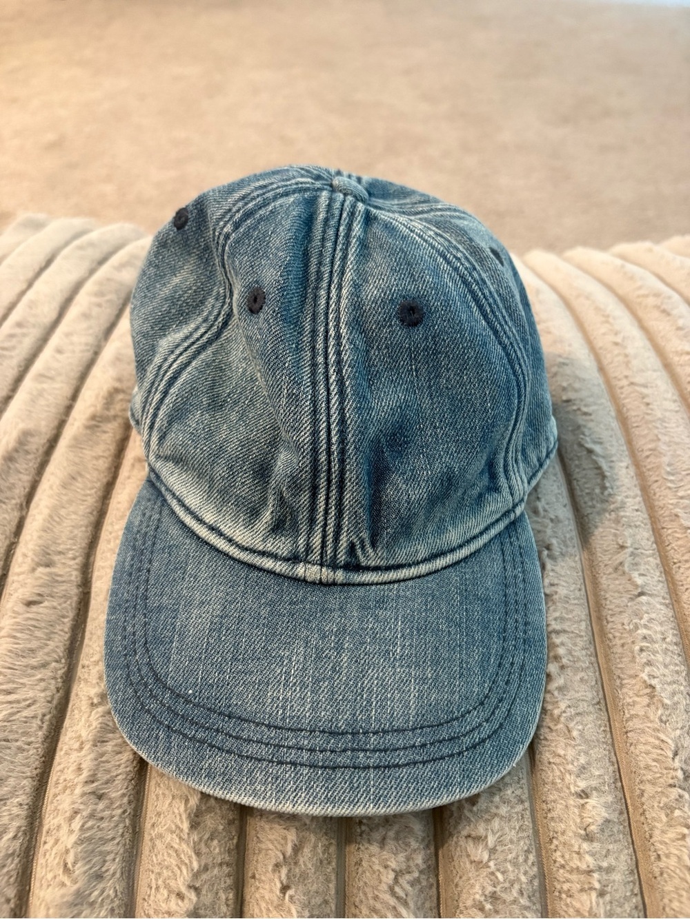 Madewell Blue Denim Baseball Cap Adjustable Hat washable